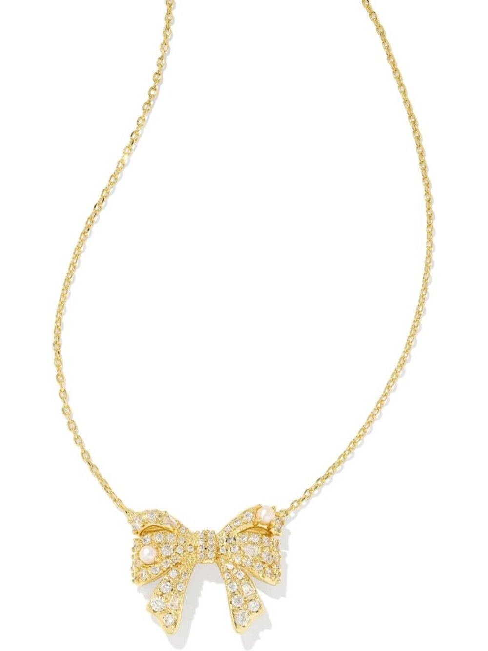 Chic Bow Short Pendant Necklace - Stylish Fashion Jewelry for Women, Perfect